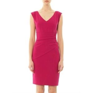 Diane von Furstenberg Women's Pink Bevin Dress Size 14 Office Siren Officecore
